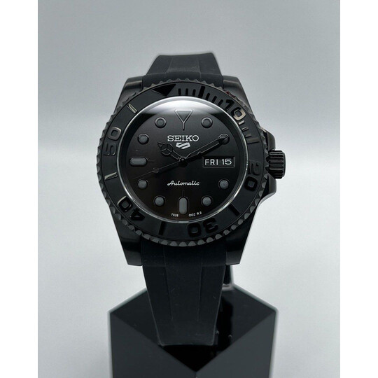 Custom Seiko Mod • Full Black Day-Date Yachtmaster • 40mm